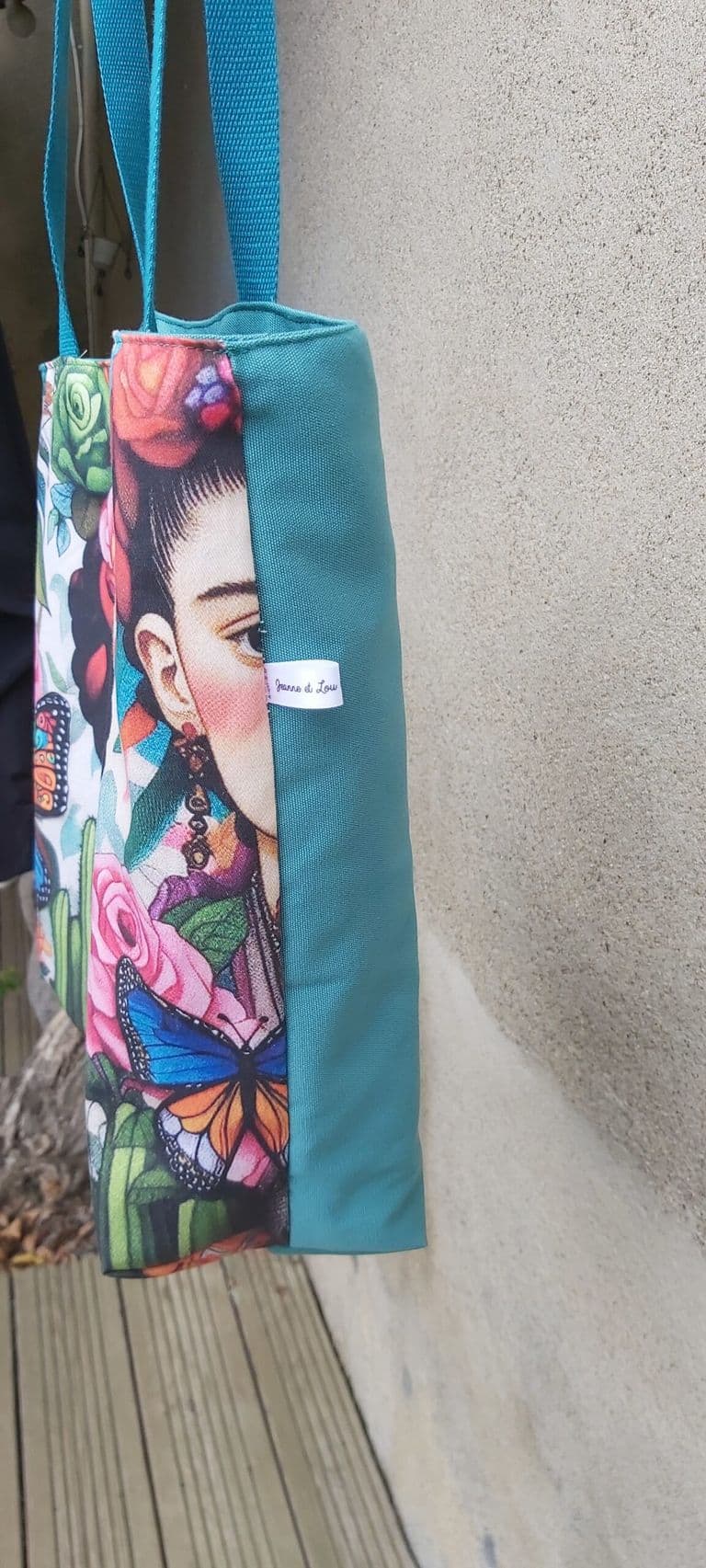 TOTE BAG FRIDA KAHLO rose fushia