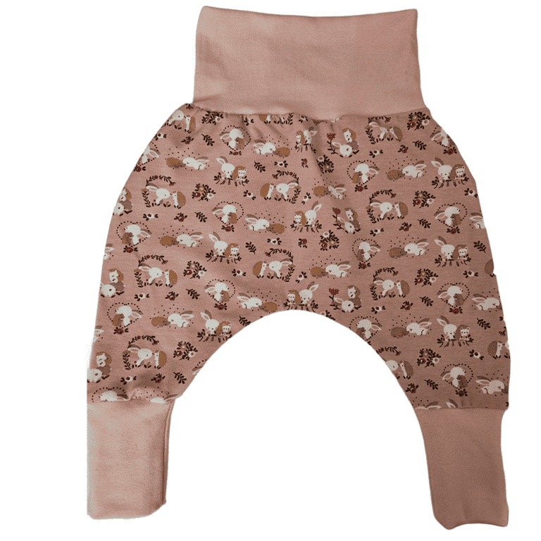 Sarouel évolutif « Lapins roses » T1