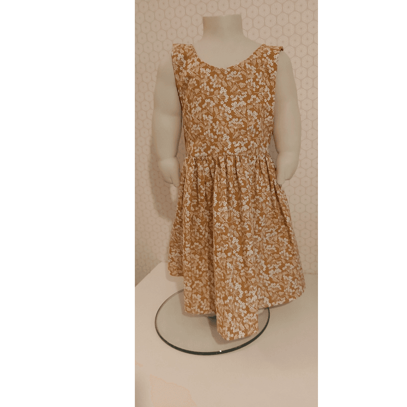 ROBE ETE « Or et fleurs »